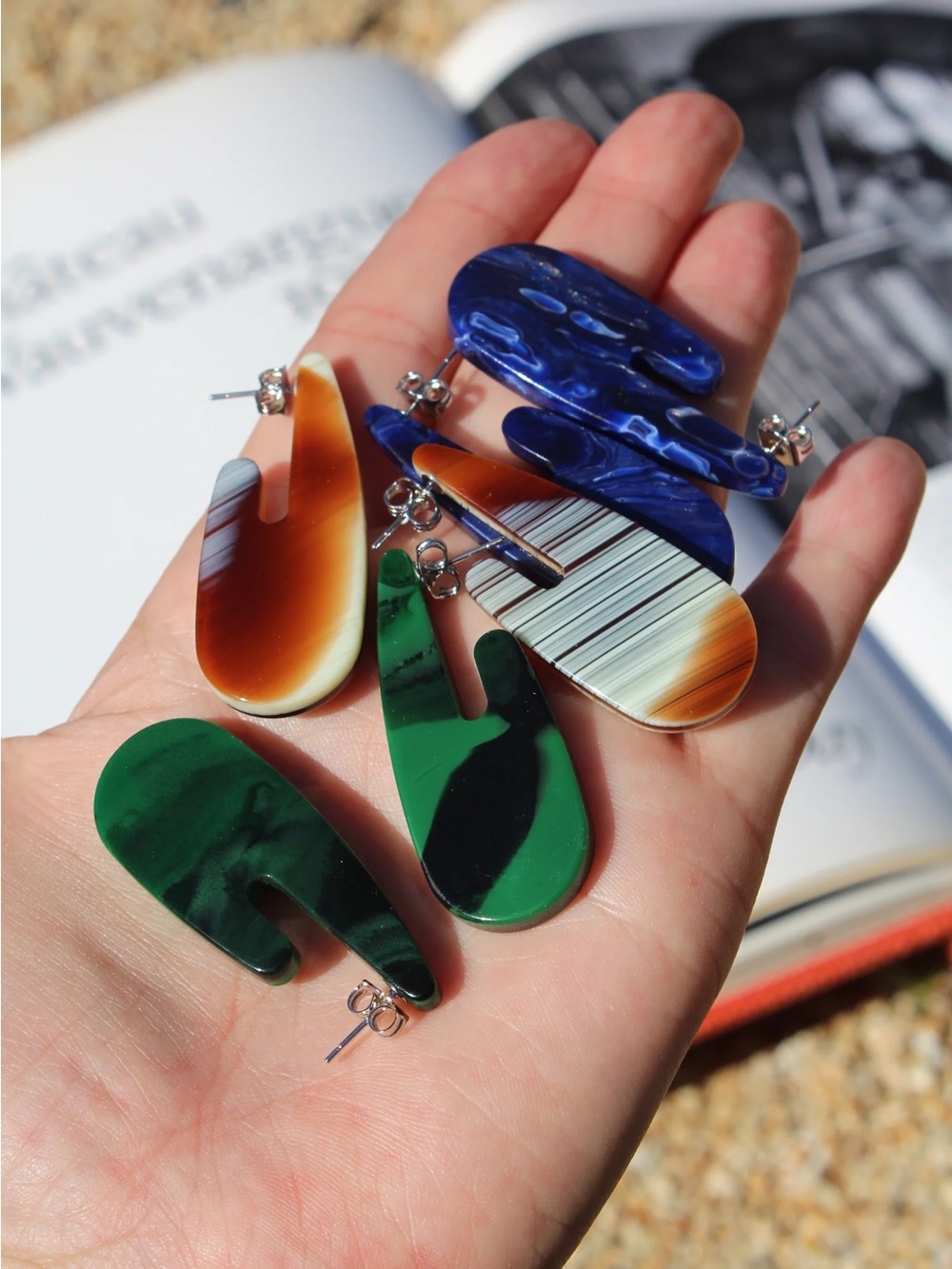 Rachel Comey Pima Earrings Malachite Green